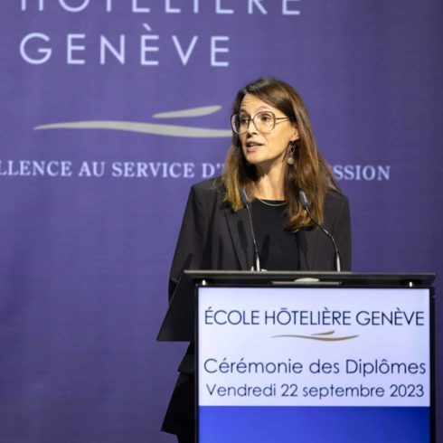 Anne Hiltpold, Conseillère d'État du Canton de Genève, en charge du Département de l'in